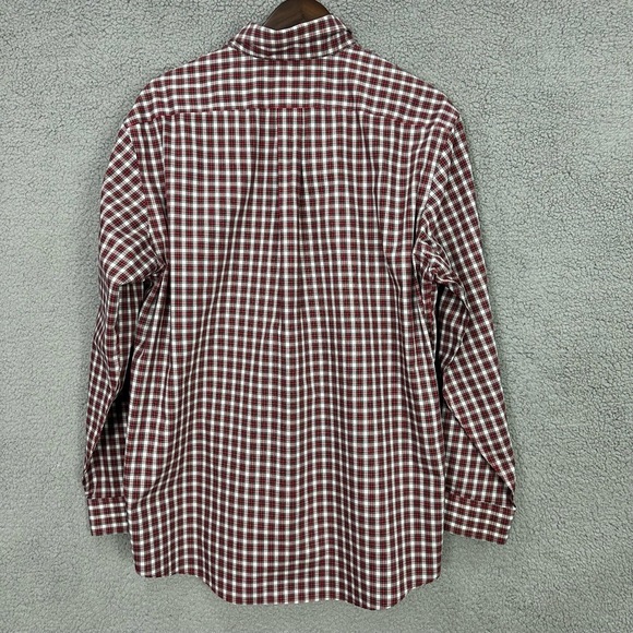 L.L.Bean Plaid Long-Sleeve‎ Button-Down Shirt Collared large Mens - Picture 2 of 5